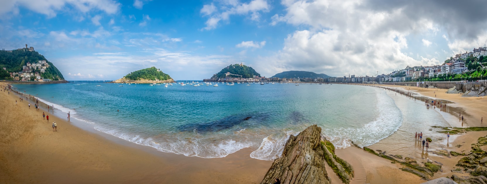 Bahía de la concha monte urgull san sebastián